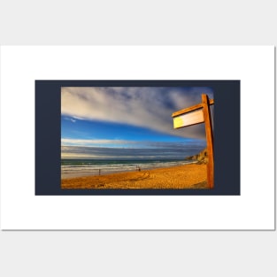 The Beach Hut, Watergate Bay Cornwall Posters and Art